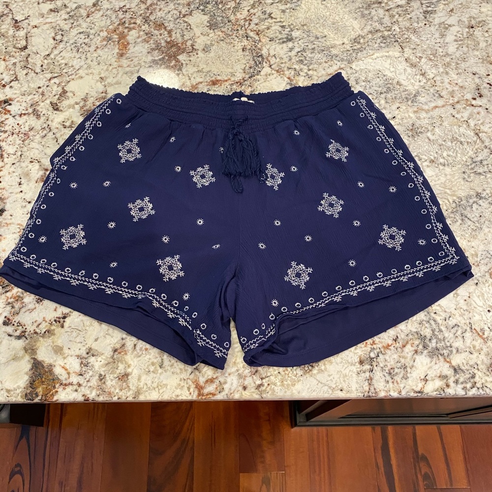 Deep 22 Navy Blue stretchy Shorts